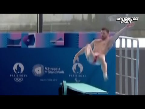 French Diver Falls off Diving Board During Aquatics Center Inauguration