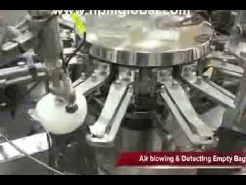 Preformed pouch fill and seal machine with Liquid filler for ready meals - HPM GLOBAL