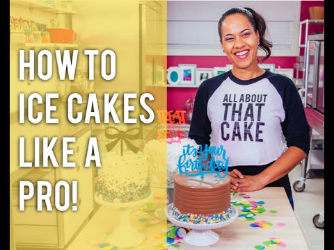How To Fill, Crumb-Coat and Ice Cakes with Buttercream LIKE A PRO! Video