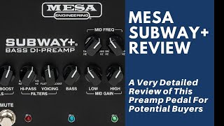Video thumbnail for Subway Plus Bass Preamp Review - Very Detailed for Potential Buyers by Worship Blender