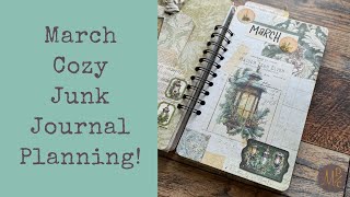 Junk Journal Plan with me for March using a new MadPlans Luminary Kit!
