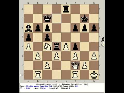 Licznerski, Lukasz vs Eidelman, Gabriel | 56th Biel Master Chess Open, Switzerland