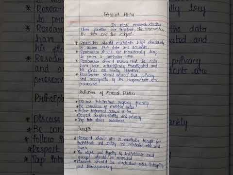 Research Ethics🔍🔍🔍 # subscribe my channel #like and share it