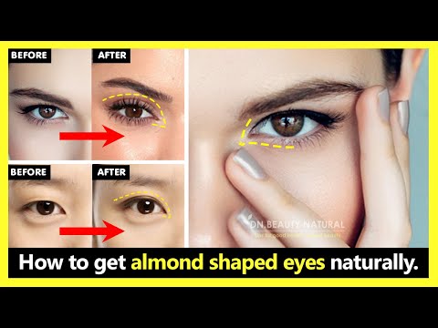 Just 2 steps!! How to get almond shaped eyes naturally | Change eyes shape with exercises & massage.