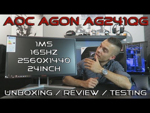 AOC AGON AG241QG - unboxing, testing, review