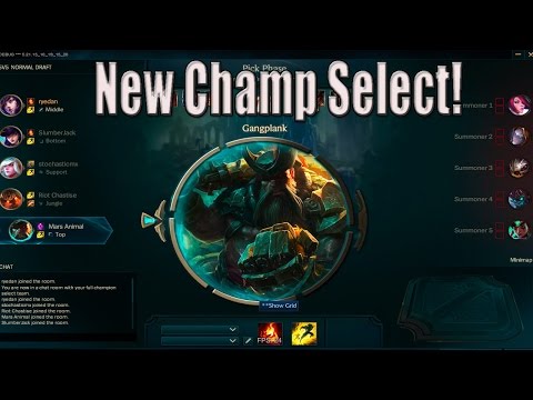 New Champion Select - Ranked Teambuilder - Pre-Season 6