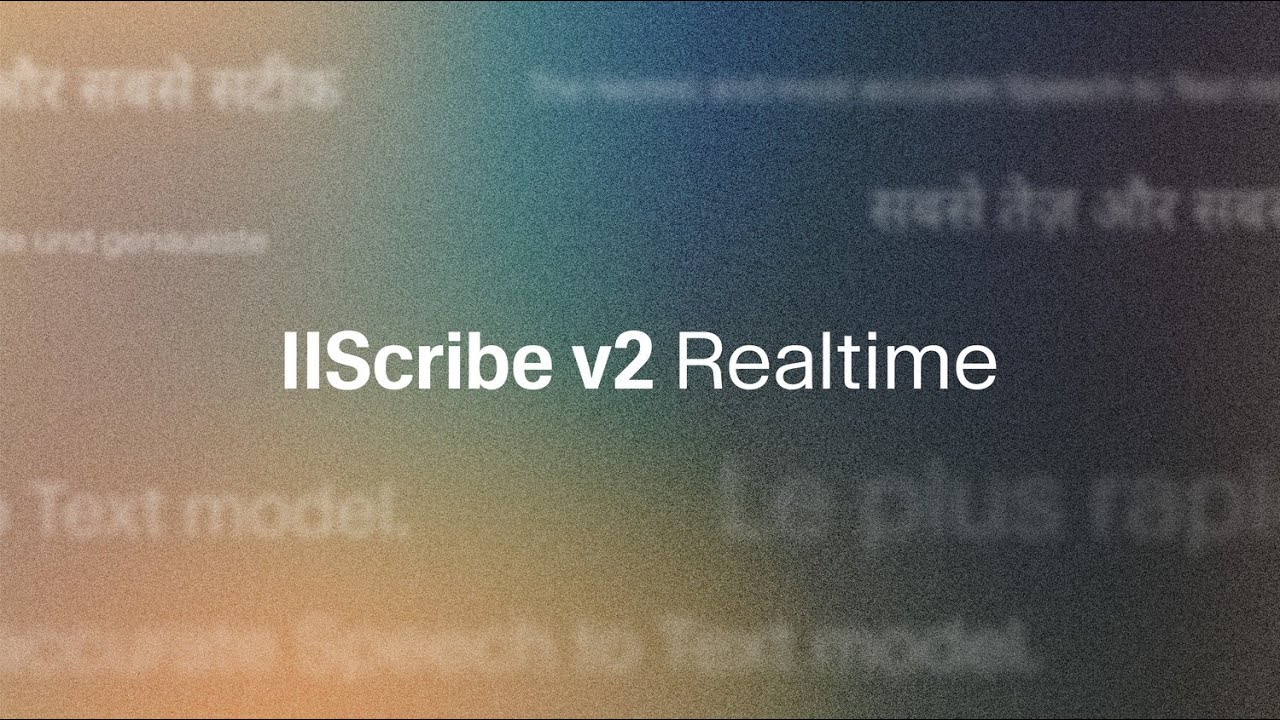 Scribe v2 Realtime demonstration video showcasing real-time speech-to-text functionality