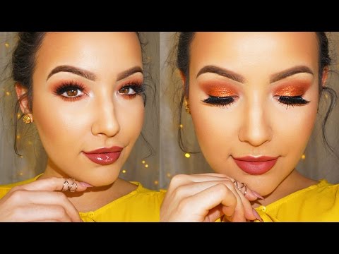 Foiled Copper Eyes + Matte OR Glossy Pinky Brown lip Video