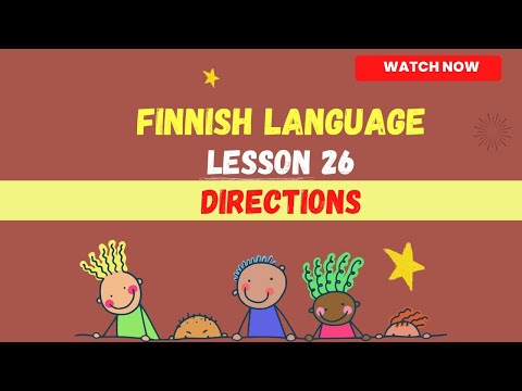 Directions in finnish | Finnish language lesson for beginners | Finnish language 2023 | new words