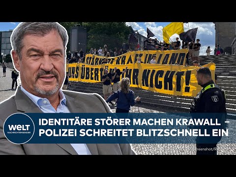 Video Thumbnail: SOMMERINTERVIEW VON SÖDER: Identitäre Störer – Rechtsextremisten grölen "Re-Migration"