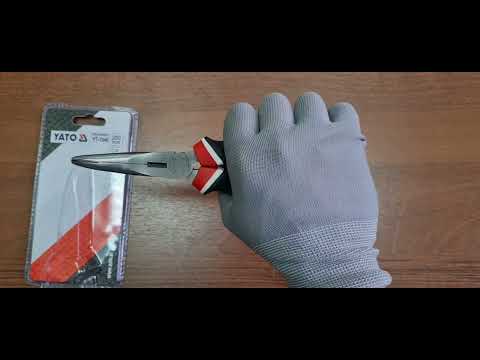 Длинногубцы изогнутые YATO 200 мм (YT-1946) - инструмент для работы Длинногубцы изогнутые YATO 200 мм (YT-1946) - инструмент для работы