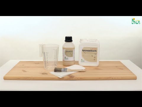 LATIS Naturwachsseife Nr. 1876 als Holzlauge zur Behandlung von rohem Massivholz (Nadelholz)