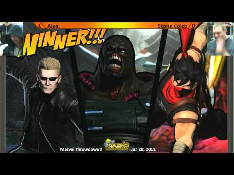 Alexi vs Stone Coldz - UMvC3 Singles - Marvel Throwdown 3