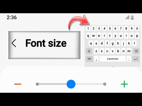 Samsung galaxy note 10 lite, how to change keyboard Font size