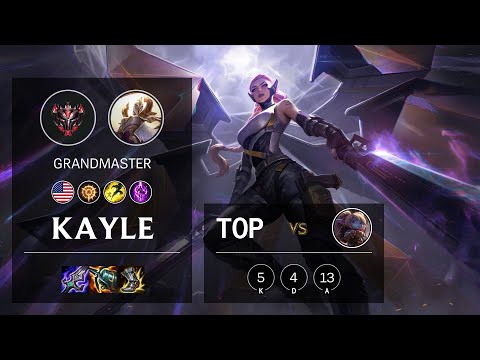 Kayle Top vs Poppy - NA Grandmaster Patch 11.3