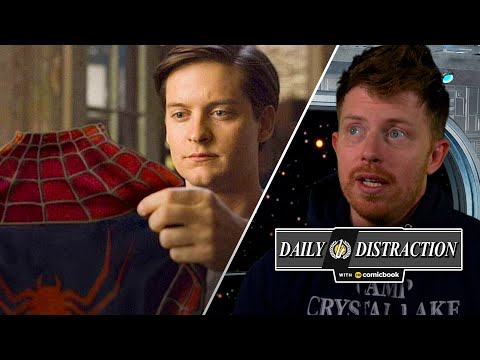 Tobey Maguire spotted on set in a Spider-Man costume!?