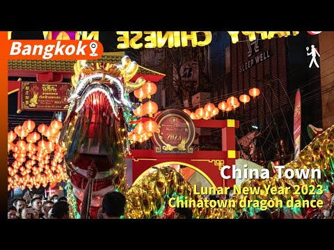 Dragon Dance in Chinatown on Lunar New Year 2023
