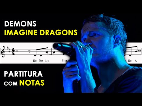 Demons - Imagine Dragons | Partitura com Notas para Flauta Doce, Violino | Simplificada