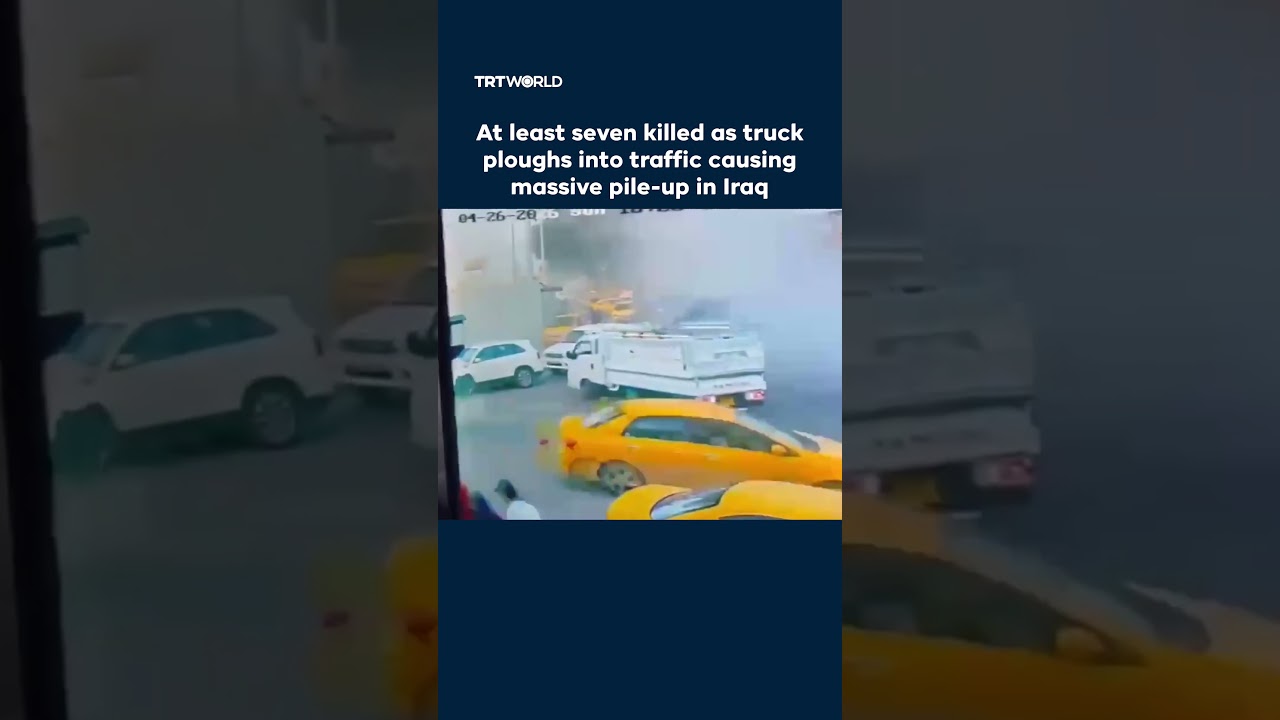 Video | At least seven killed as truck ploughs into traffic causing massive pile-up in Iraq