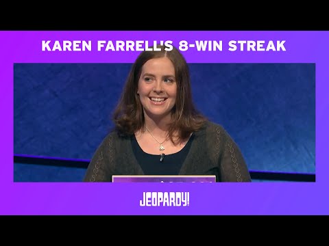 Karen Farrell's 8-Win Streak | JEOPARDY!