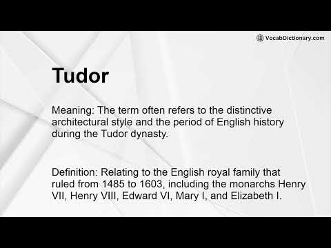 Tudor Meaning