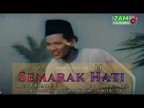 SEMARAK HATI - P.Ramlee & Rubiah | Kasma Booty | OST Filem "JUWITA" 1951 (Warna)