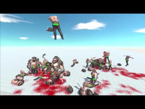 Animal Revolt Battle Simulator//60 Headless Hulk VS 5 Goro The Giant