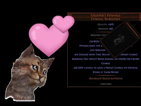 [ PoE 3.15 RDY] Expedition Unique Usurper's Penance Full Bleed - MAX BLOCK TANK - BUILD 5MIL BLEED