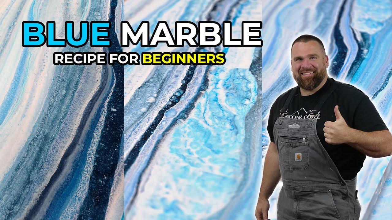Easy Blue Marble Epoxy Recipe for Beginners