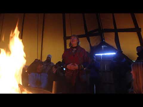 Sámi joik sung in Tromsø, Norway