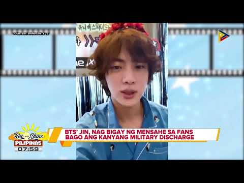 Talk Bizz BTS Jin, nagbigay ng mensahe sa fans bago ang kanyang military discharge