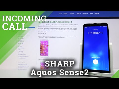 Sharp Aquos Sense2 - How Looks Incoming Call Screen?