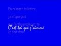 En relisant ta lettre - Serge Gainsbourg - Paroles à l'écran