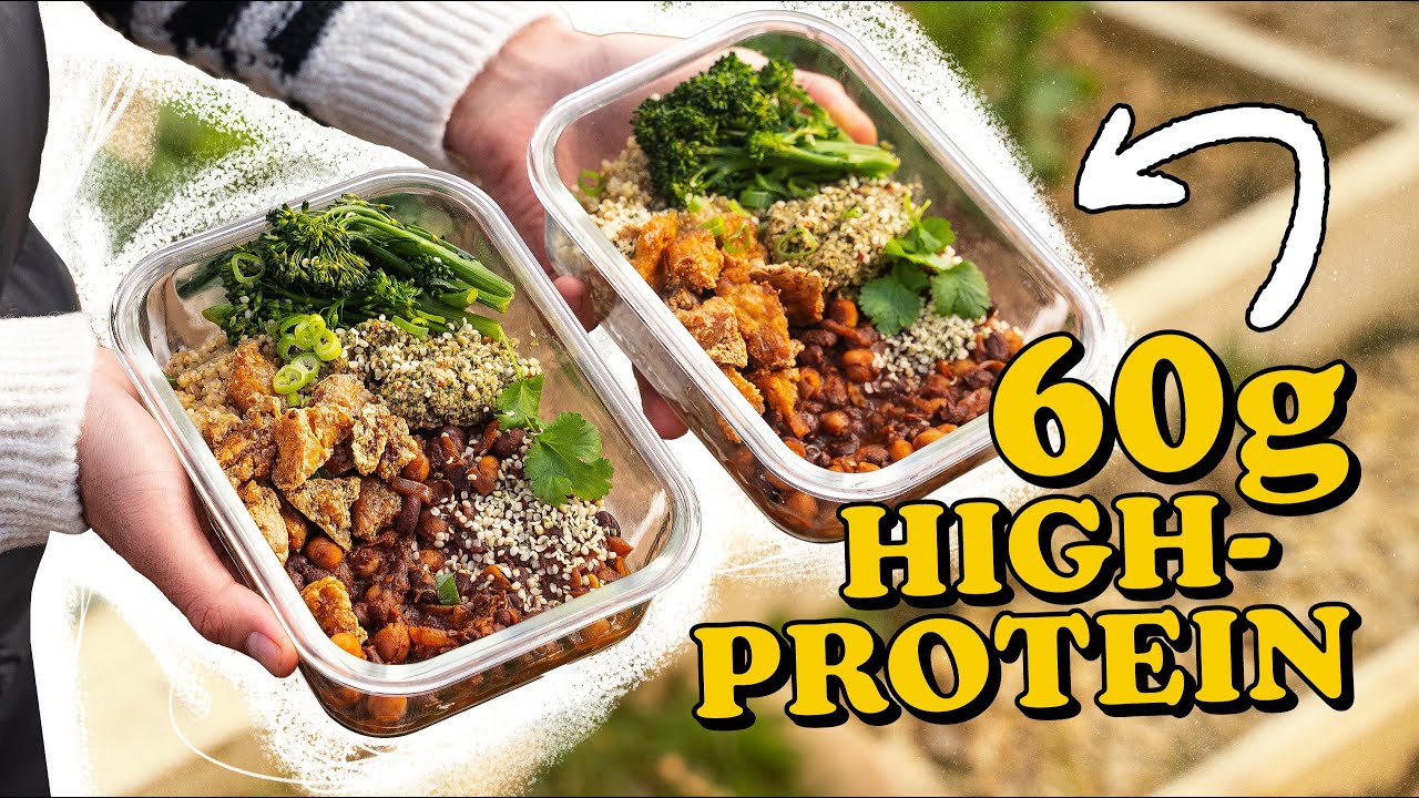 Revolutionise Your Meal Prep with 60g Plant-Based Protein Per Meal! Easy Meal Prep For Working Out 💪