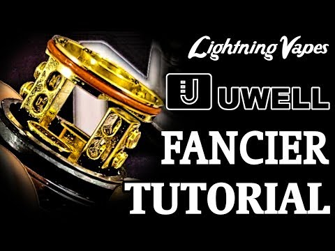 Uwell Fancier RTA RDTA Build & Wicking Tutorial - By Lightning Vapes Video