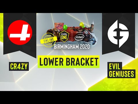 Dota2 - CR4ZY vs Evil Geniuses - Game 1 - ESL One Birmingham 2020 - Lower Bracket - NA
