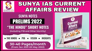 Sunya IAS current affairs review || Sunya IAS notes Review || Sunya IAS current affairs 2022 Review