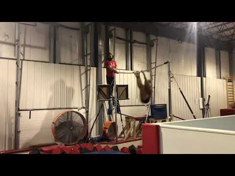 Victoria DeMeo- Training Toe Front Dismounts on Uneven Bars