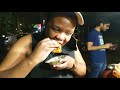 African Foreigner Trying Indian Street Food Street Food Indian Food