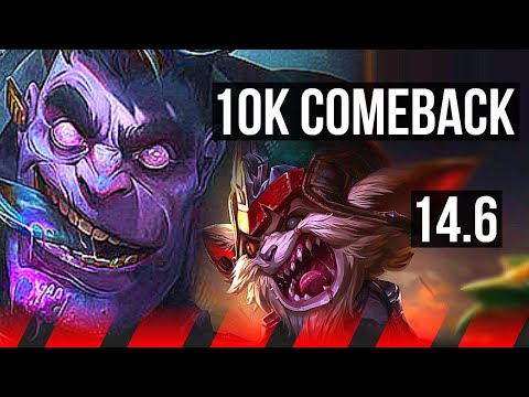 DR. MUNDO vs KLED (TOP) | Comeback | KR Master | 14.6