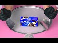 ASMR OREO Cheesecake Ice Cream Rolls How To Make Cheese Cakes With Vanilla Biscuit To Ice Cream