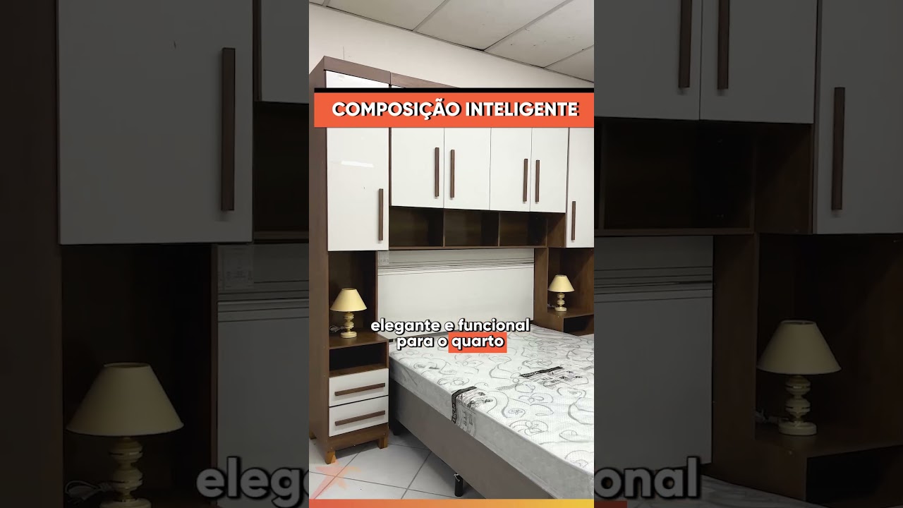 Dormitório Modulado Queen 1,58m Georgia J&A em L | Esplanada Móveis
