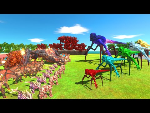 Titanus Of Evolution VS Fire Team - Animal Revolt Battle Simulator