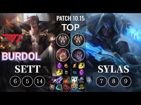 T1 Burdol Sett vs Sylas Top - KR Patch 10.15
