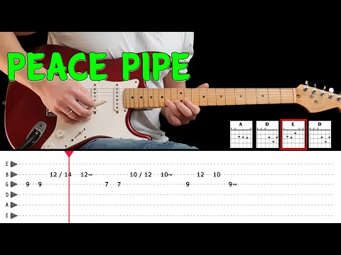 PEACE PIPE - Guitar lesson with tabs - The Shadows