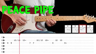 PEACE PIPE - Guitar lesson with tabs - The Shadows