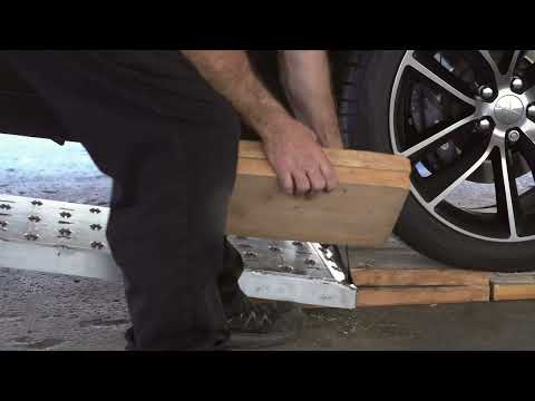 Loading a Vehicle onto the Toy Hauler | U-Haul Trailers