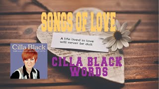 CILLA BLACK - WORDS