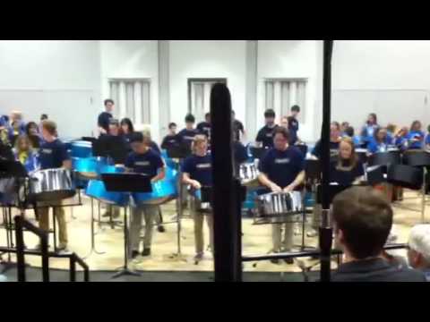 Playing with the UF steel drum band