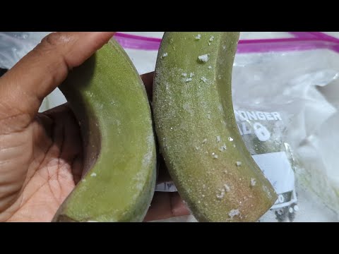 Freeze and preserve your extra green bananas for months - How will they taste when you cook them?